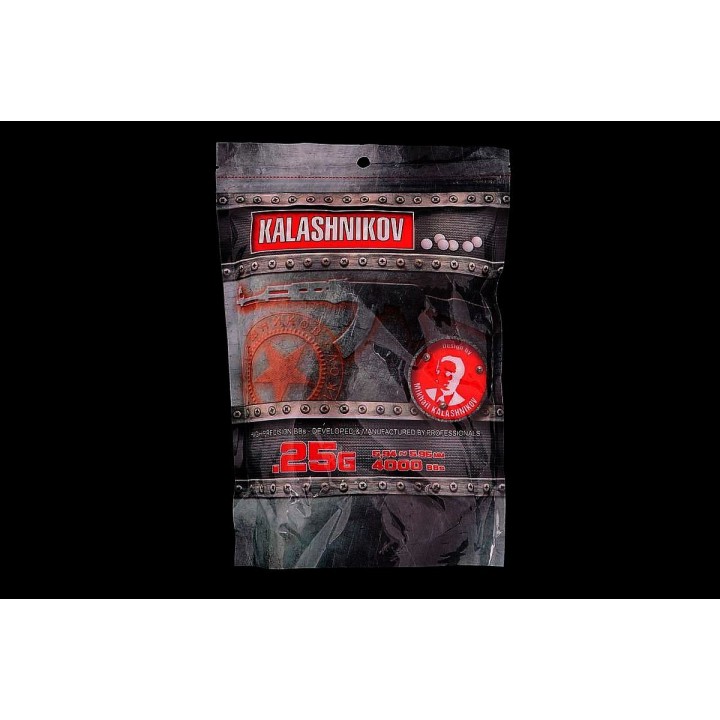 Kalashnikov 0.25g Airsoft BBs: High Precision for AEG | Airsoft Atlantic Shop