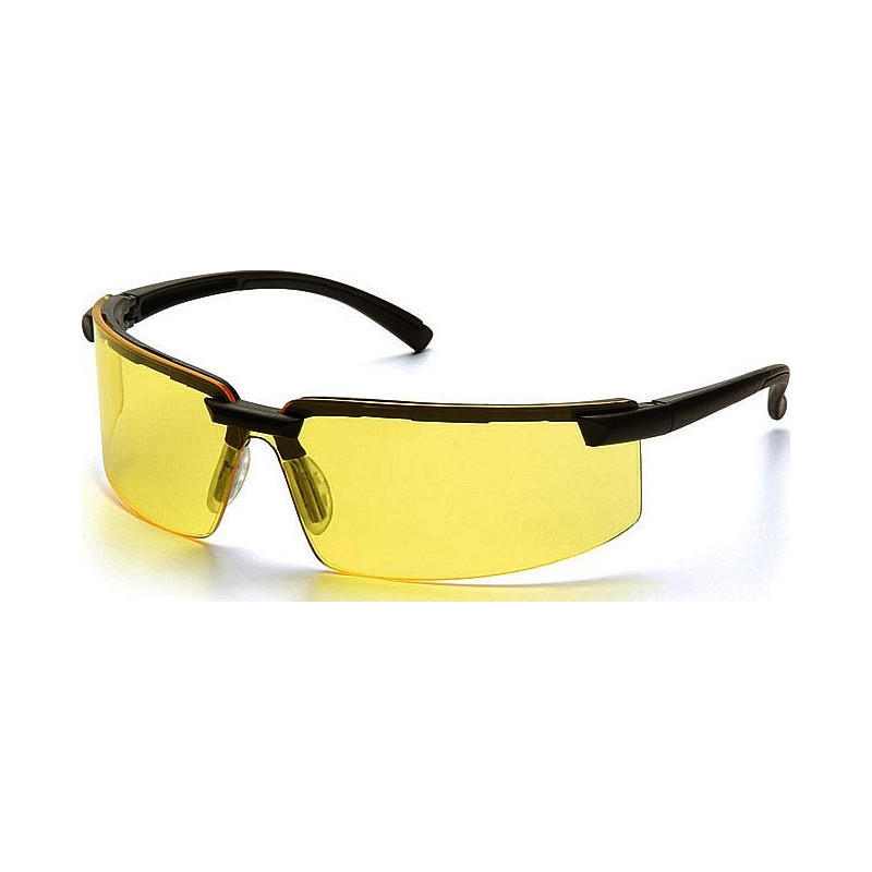 Lunettes SWISS ARMS de protection Jaune Anti-buee Monture noire