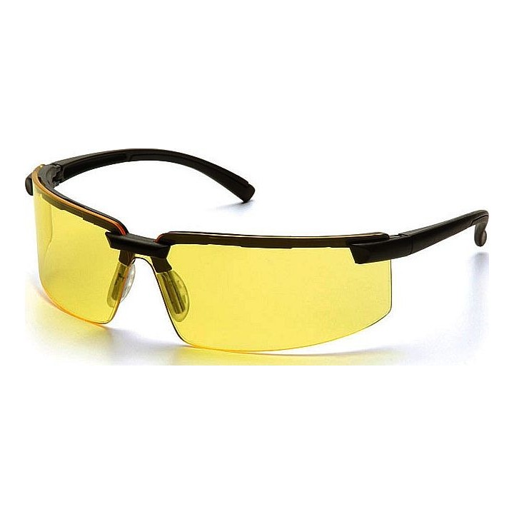 Lunettes SWISS ARMS de protection Jaune Anti-buee Monture noire