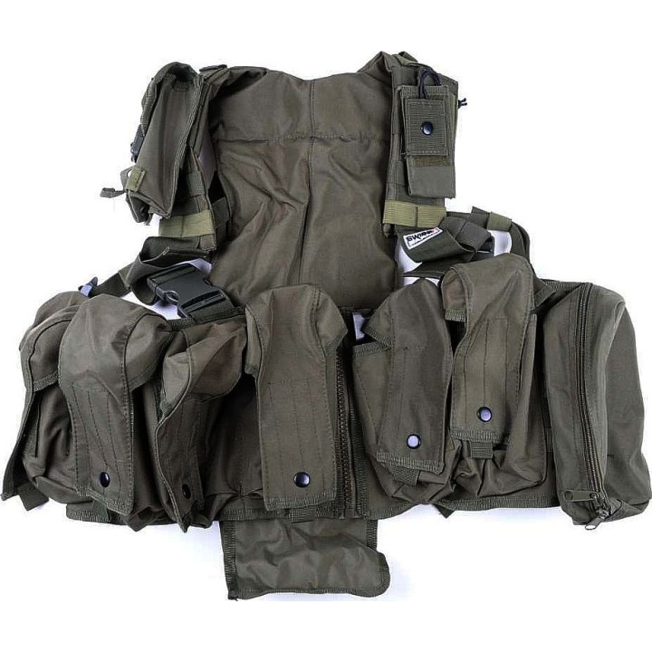 Harnais SWISS ARMS Tactique OD Green - Gilets tactiques