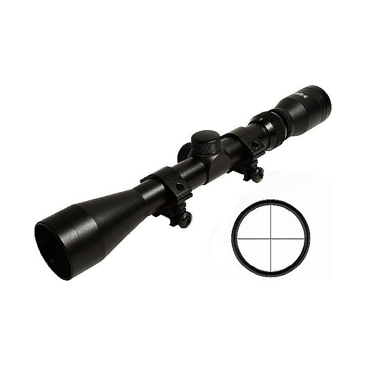 Lunette SWISS ARMS visee 3-9 X 40 + 1 paire colliers Picatinny