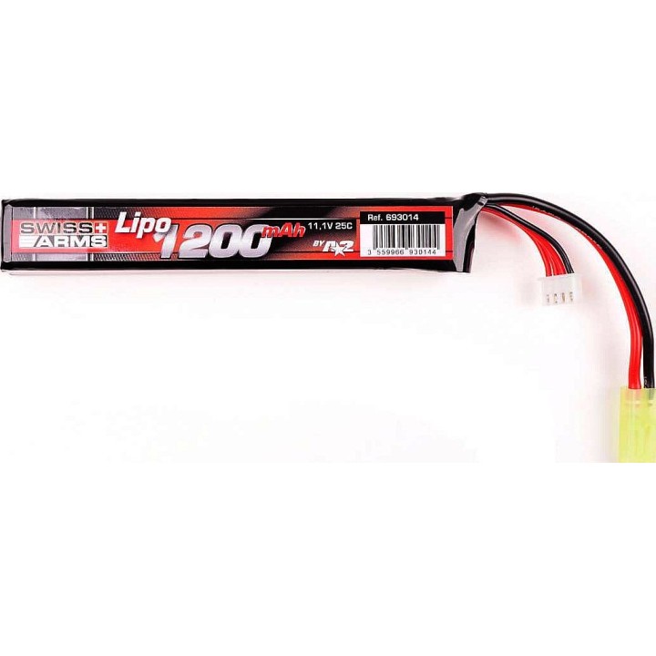 SWISS ARMS Lipo 11,1V 1200mAh 25C Stick - Batteries