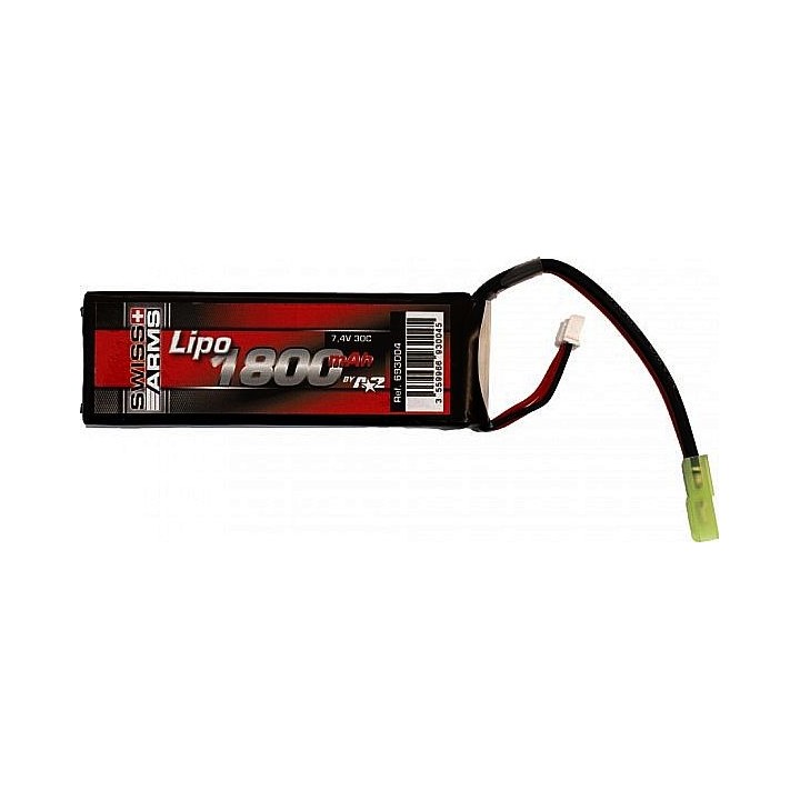SWISS ARMS Lipo 7,4V 1800mAh 30C Swiss Arms geolocalisation...