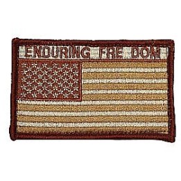 Patch USA marron