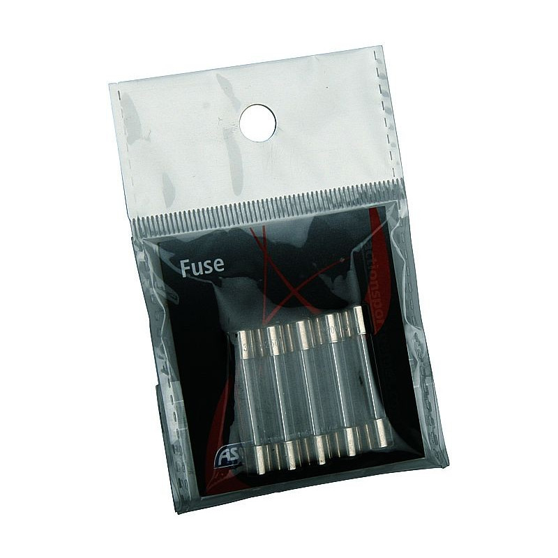 Fusible 25 Amp. tube en verre 5 pcs.