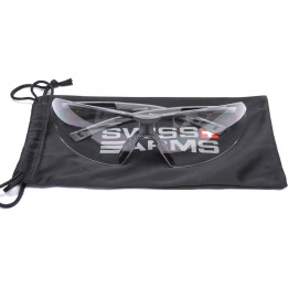 Lunettes SWISS ARMS de protection Transparente Anti-buee Monture noire
