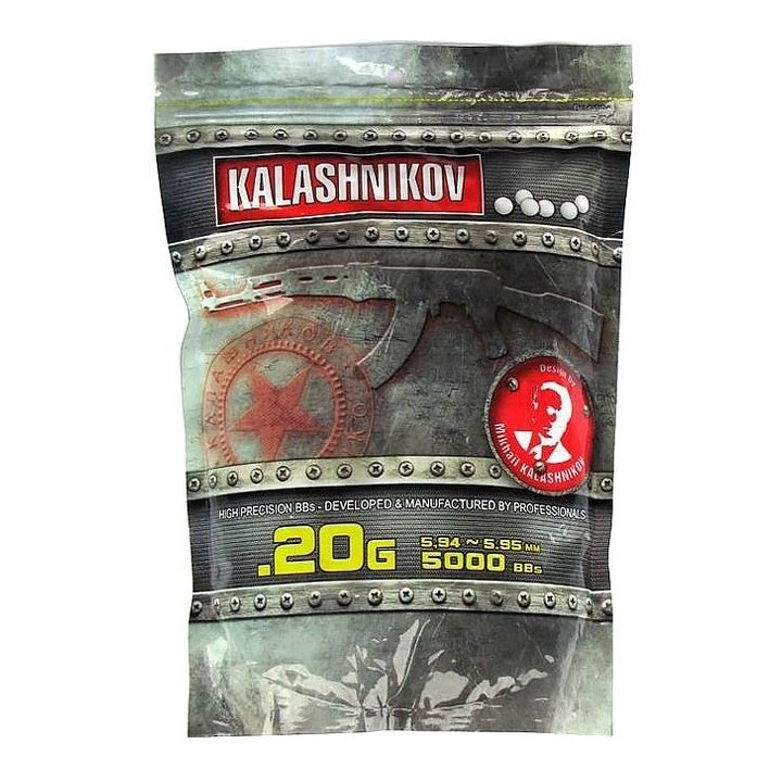 Billes 0,20gr KALASHNIKOV sac de 5000BB's - Produits Amazzon