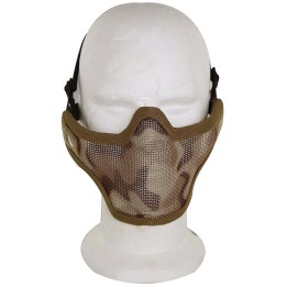 Airsoft Strike Half Face Tactical Military Bravo Strike Wire Mesh Mask Desert 