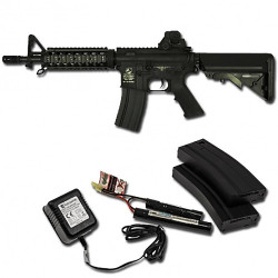 CYBERGUN COLT M4 CQB AEG FIBRE DE NYLON - NOIR