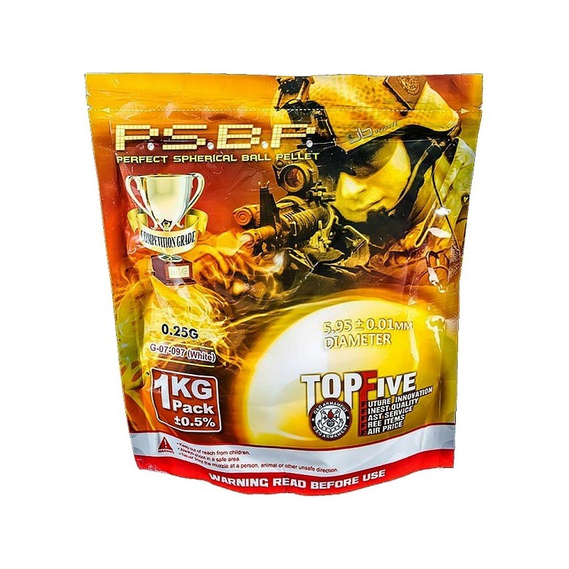 Billes airsoft en gros Perfect 0,25g – 1KG