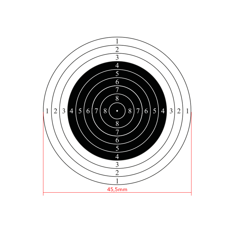 10m international air rifle shooting target, 50pcs