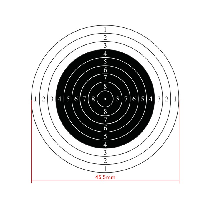 10m international air rifle shooting target, 50pcs