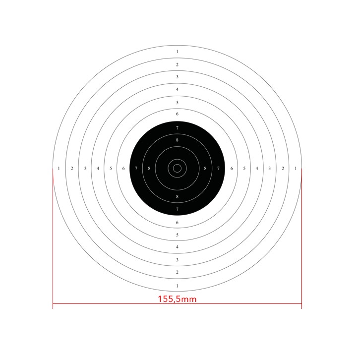 10m international air pistol shooting target, 50pcs