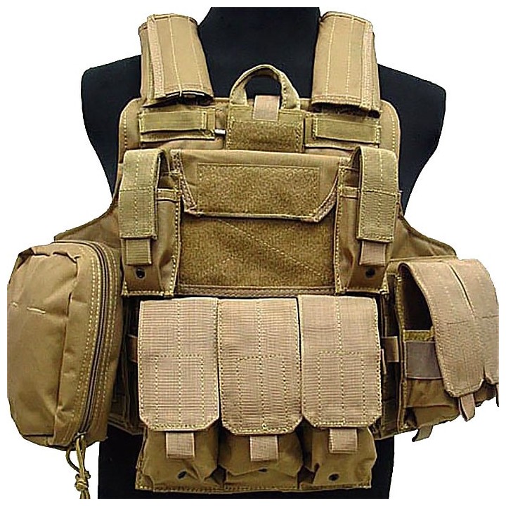 Veste tactique SWISS ARMS Tactique CRS beige Cybergun