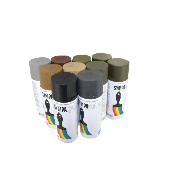 Peinture militaria 400ml gris mat centre europe clair