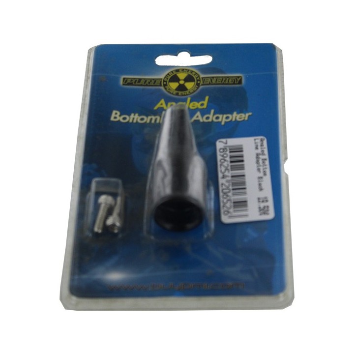 Angled Bottom Line Adapter Black