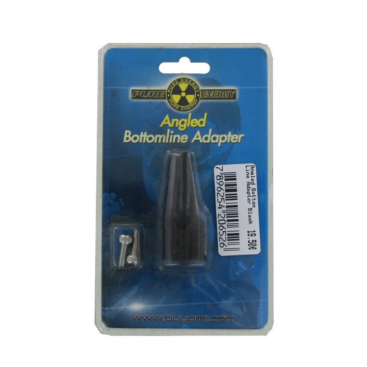 Angled Bottom Line Adapter Black