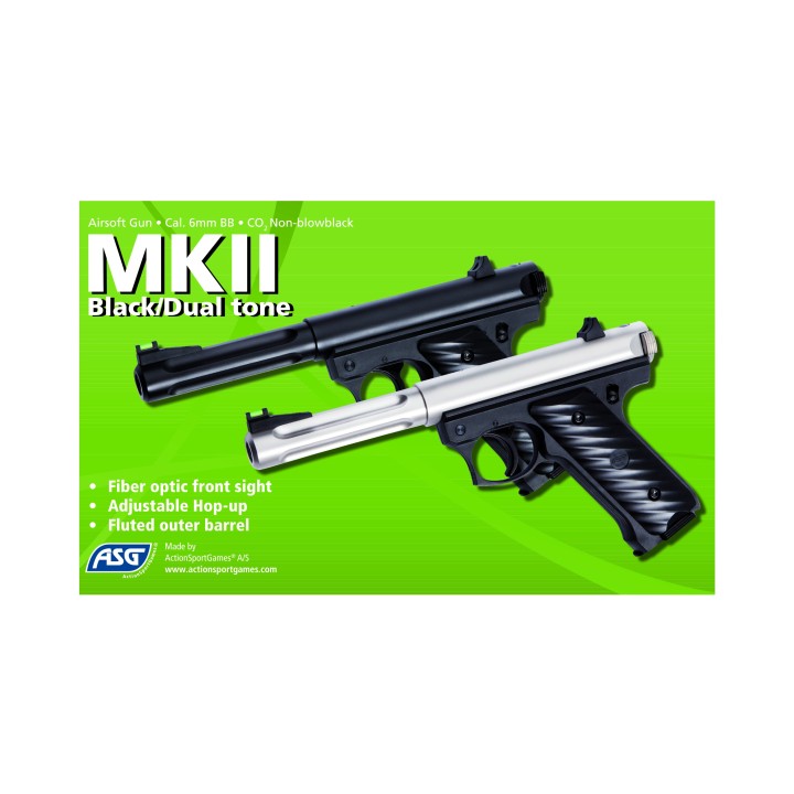 Airsoftpistol, GNB, CO2, MKII, dual-tone