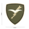 Patch 3D PVC Paratroop green