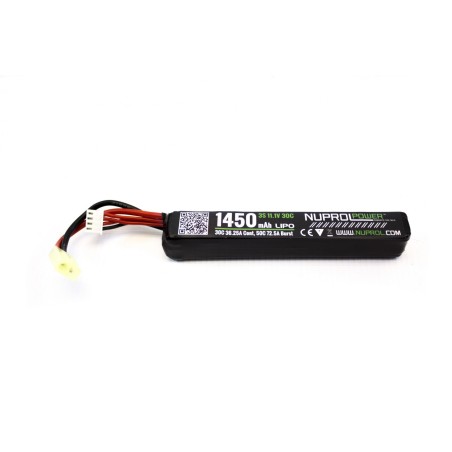 BATTERIE LIPO 11.1 V 1450 mah 25C 1 ELEMENT NUPROL
