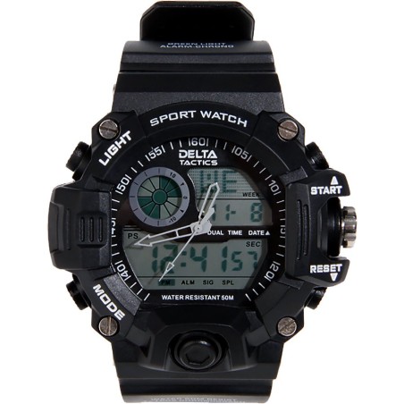 MONTRE TACTIQUE ANALOGIQUE ET DIGITALE NOIRE