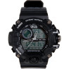 MONTRE TACTIQUE ANALOGIQUE ET DIGITALE NOIRE