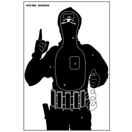 PAPER TARGET TERRORIST 40x60