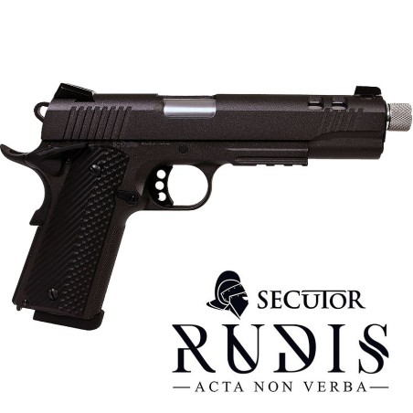 Pistolet Gaz et Co2 Rudis II ACTA NON VERBA STONE SECUTOR