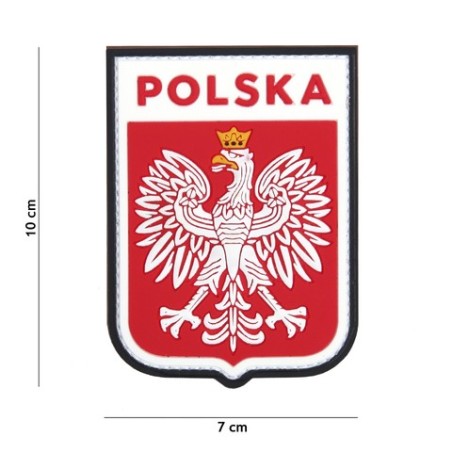 Patch 3D PVC Polska shield