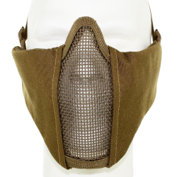 Metal Mesh pad with cheek pad Tan
