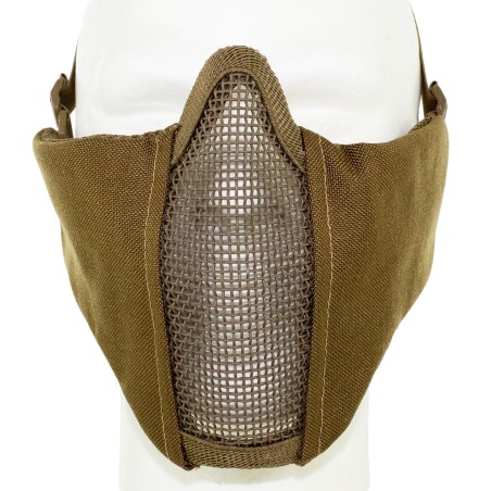 Metal Mesh pad with cheek pad Tan