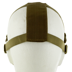 Metal Mesh pad with cheek pad Tan