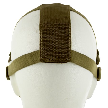 Metal Mesh pad with cheek pad Tan