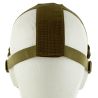 Metal Mesh pad with cheek pad Tan