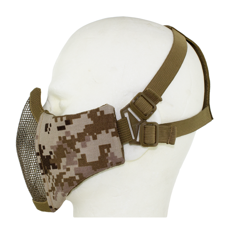 Metal Mesh pad with cheek pad Digital Desert