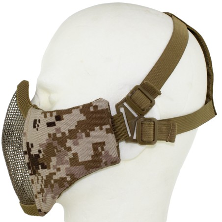 Metal Mesh pad with cheek pad Digital Desert