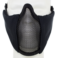 Metal Mesh pad with cheek pad Black