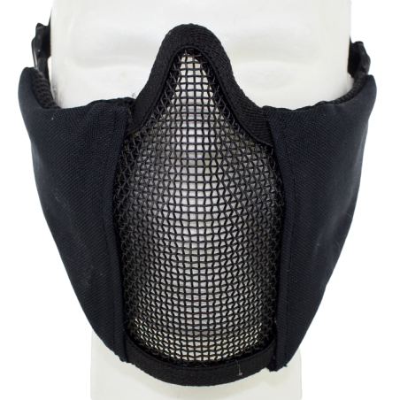 Metal Mesh pad with cheek pad Black