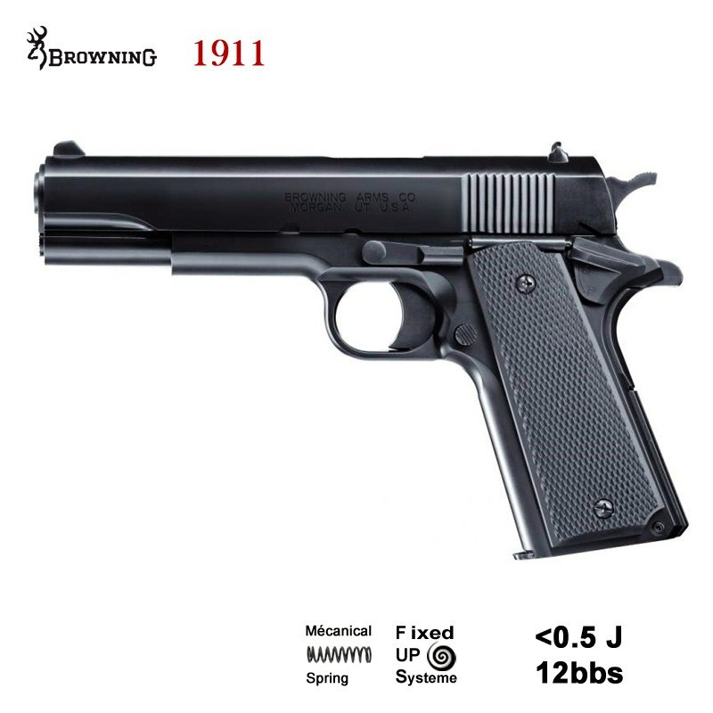 Airsoft BROWNING - 1911 - 0.5J - Ressort - 6mm