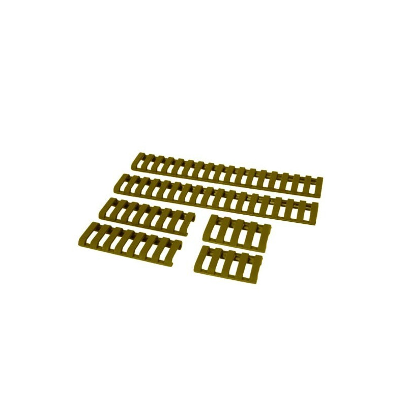 FMA - Rail cover - Rubber - TAN - (4 pieces set)