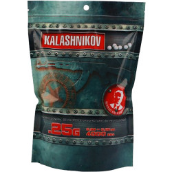 Billes Airsoft 0.25g Kalashnikov Haute Précision (Sachet 4000)