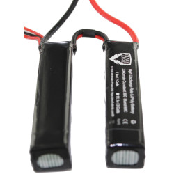3000mah 7.4V 30C lipo battery nunchuck type with Small tamiya