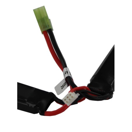 2600mah 7.4V 30C lipo battery nunchuck type with small tamiya
