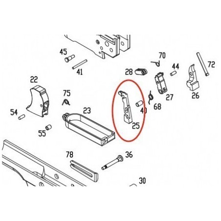 Sear Disconnector for KSC / KWA TT-33
