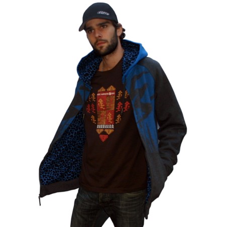 Veste a capuche Empire ZE Splash Blue XXL