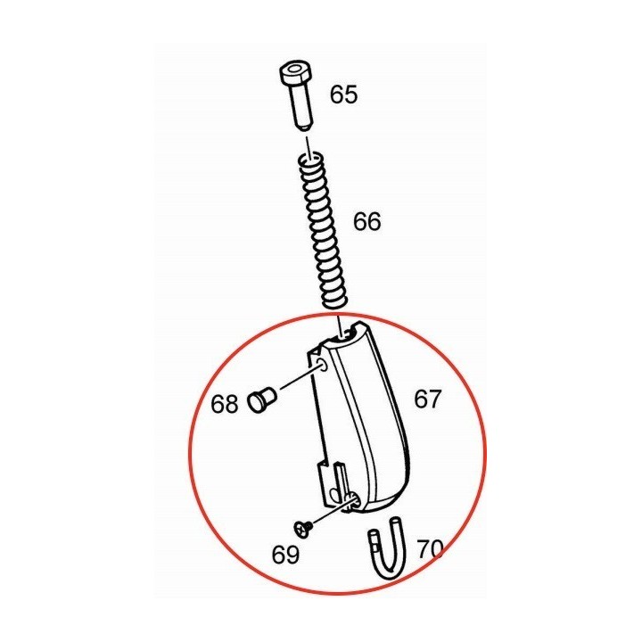 Hammer Spring Housing for KJW / ASG M1911
