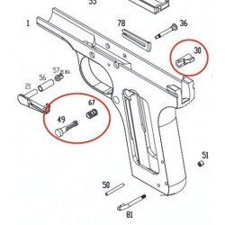Magazine Catch for KSC / KWA TT-33