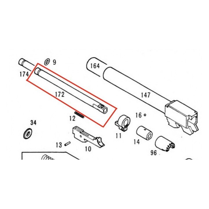 Inner Barrel for KSC / KWA Glock 17 / G18C