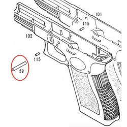 Central Pin for KSC / KWA Glock