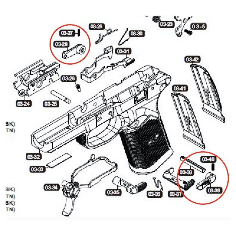 Full Selector Lever for VFC / Cybergun FNX-45
